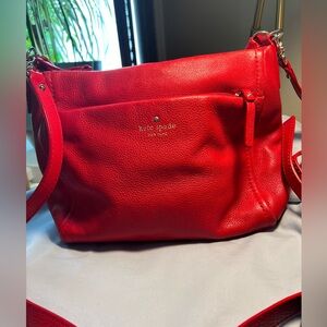 Kate Spade small/medium shoulder bag with long strap & duster included